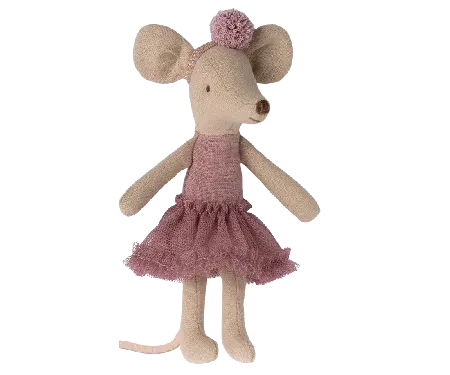 Ratinha bailarina em pose Maileg